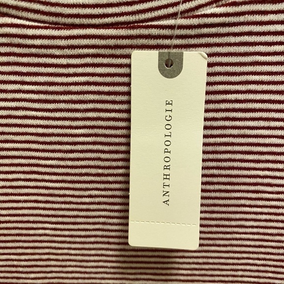 RO & DE By Anthropologie Red & White Striped Bell Sleeve Top Size M New With Tag - Picture 7 of 15